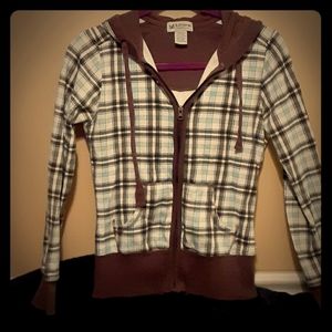Vintage Plaid Hoodie